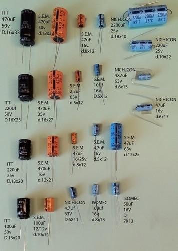 Kit condensatori elettrolitici