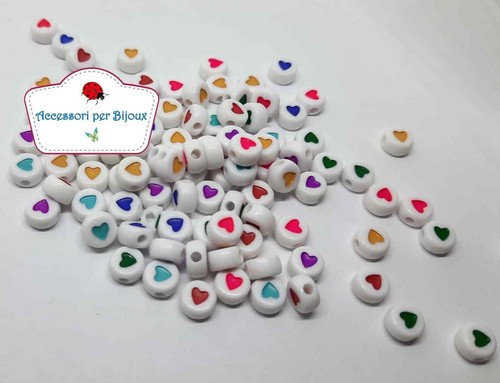 Perle 7x4mm acrilico per - perle,