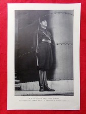 Stampa del 1934 Il Conte Galeazzo Ciano Sottosegretario Stampa Propaganda