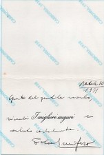 AUTOGRAFO VITTORIO LUCIFERO