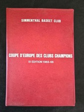 Cartellina originale SIMMENTHAL BASKET CLUB OLIMPIA MILANO 1965/66 coppa europa