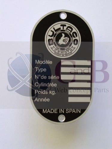 Plaque bultaco - plaque,