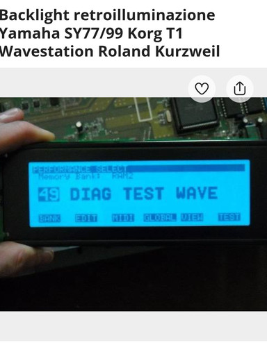 Retroilluminazione lcd korg - retroilluminazione,