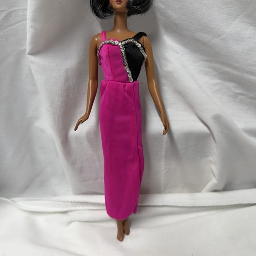 Abito barbie vintage rosa nero - vintage,
