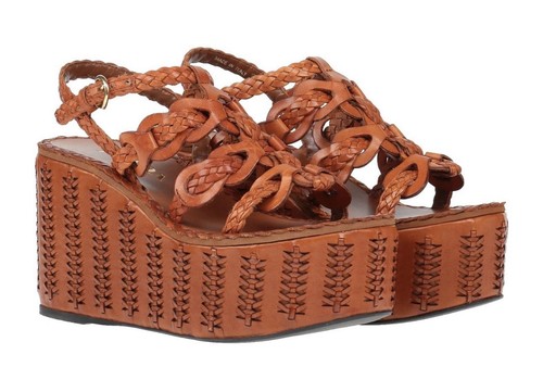 Prada zeppe wedge intreccio - wedge,