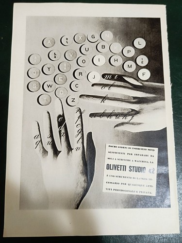 Pubblicità 1940 olivetti - pubblicità,