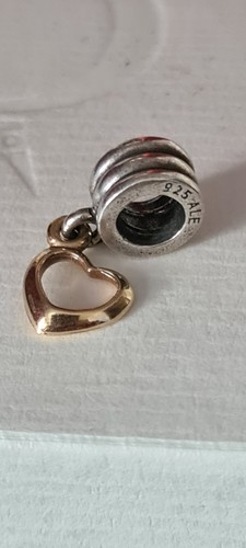 Charm pandora swinging heart - pandora,