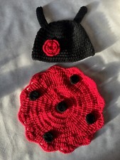 Costume Newborn Coccinella x Servizio Fotografico Nascita, Halloween, Carnevale