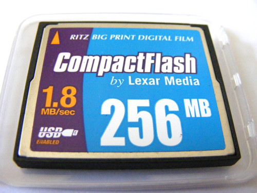 Scheda compact flash 256 - 256, mb