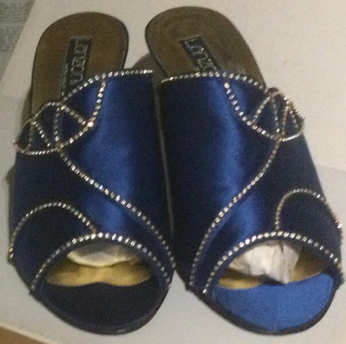 Mules vintage blu taglia 4uk - mules,
