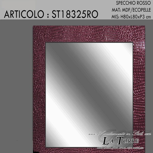 Specchiera quadrato stile