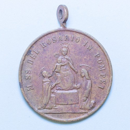 Pompei medaglia xix secolo - medaglia,