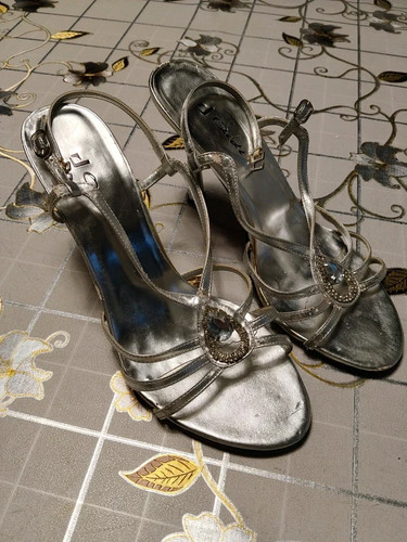 Scarpe sandali argento - a,