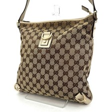 Borsa a tracolla Gucci Abbey GG tela pelle tracolla avorio autentica dal Giappone