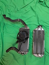 RADIATORE DX E SX ALLUMINIO SUZUKI DR400SM ORIGINALI CON TAPPO E VENTOLA