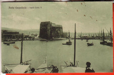 CARTOLINA  PORTO EMPEDOCLE FP  VIAGGIATA  1930 TORRE CARLO V PORTO   OCC