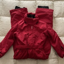 tuta montagna Wed’ze bambino/a salopette taglia 10 anni 134/145 cm rossa