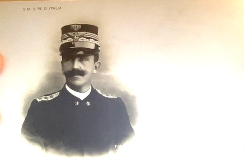 Cartolina vittorio emanuele - re,