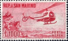 1961 San Marino posta aerea
