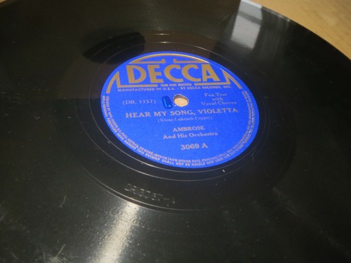 78rpm decca 3069 ambrose - 3069,