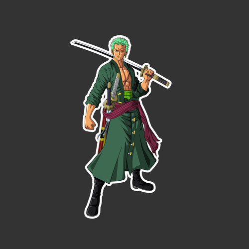 Zoro singola katana pose - zoro,