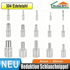 Raccordo tubo flessibile riduzione acciaio inox 6 mm ~ 50 mm raccordo tubo guaina tubo