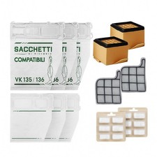 FOLLETTO | KIT 30 PEZZI PER FOLLETTO VK135 E VK136 | 12 SACCHETTI | 12 PROFUMINI