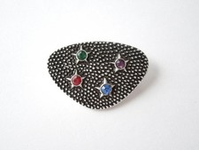 Spilla Strass Colorato Metallo