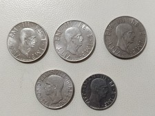 Lotto 5 monete Regno d'Italia
