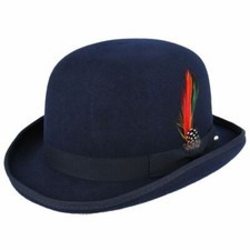 Cappello Bowler Feltro Lana