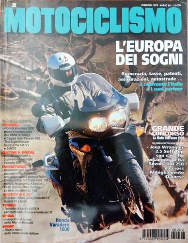 Motociclismo febbraio 1999 - motociclismo,
