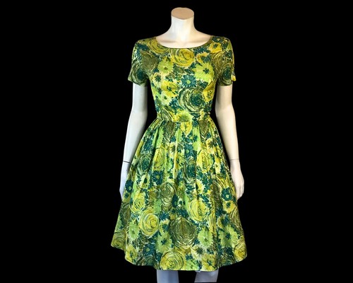 50s green garden party - green, full