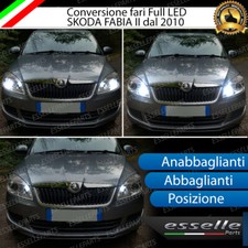 CONVERSIONI FARI LED SKODA FABIA II DAL 2010 CON FARI LENTICOLARI 6000K BIANCO