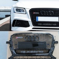 Per griglia anteriore Audi Q5 2012-2016 a nido d'ape in RSQ5 Quattro look nero