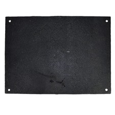 Targa insegna in ghisa treno