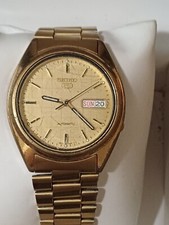 Orologio automatico Seiko 5 laminato Day Date anni 70