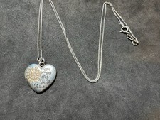 Collana cuore argento sterling