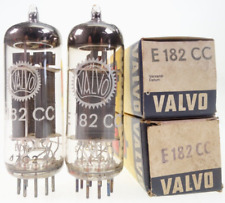 2x E182CC = 7119 = CV5766 Valvo coppia piastra a coste Radio Röhre tubo NOS