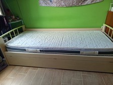 LETTO SINGOLO CON SECONDO LETTO ESTRAIBILE 2 metri x 88