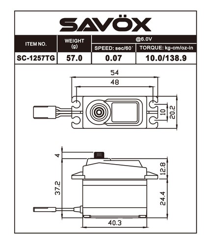 Savox black edition - edition,, servo