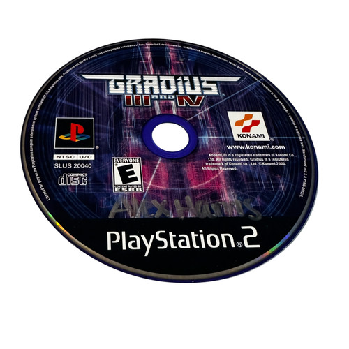 Gradius iii 3 e 4 - gradius, ps2
