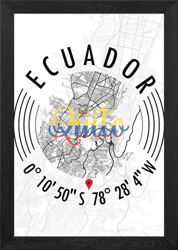Quito ecuador mappa - ecuador,