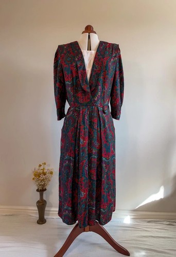 Abito midi plissettato - , paisley