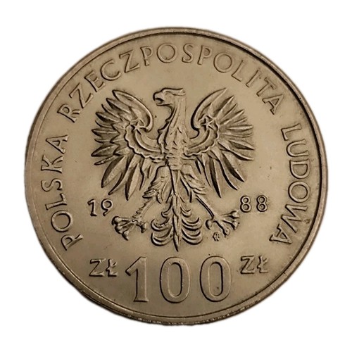 Moneta 100 zlotih 1988 - moneta,