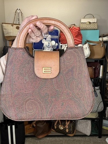 Etro top handle paisley mini - top,