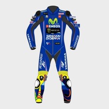 TUTA PELLE RACING BLU MODELLO