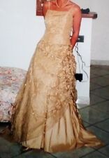 ABITO LUNGO CERIMONIA SPOSA TESTIMONE DAMIGELLA+BOLERO+ STOLA 