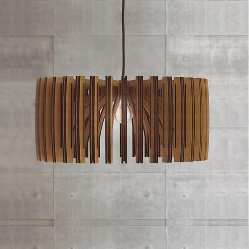 Lampada sospensione legno - a,