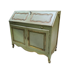 Antica RIBALTA Soggiorno Bureau Stile Emiliano Parma in Legno Laccato Epoca '700