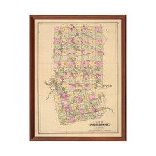 Vecchia mappa della contea di